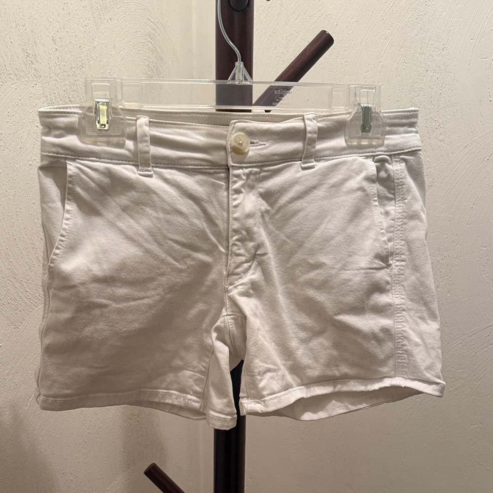 American Eagle Outfitters Women's Cream High Waist Shorts